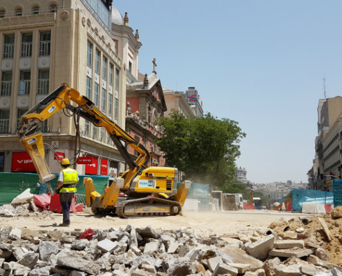 máquinas de demolición